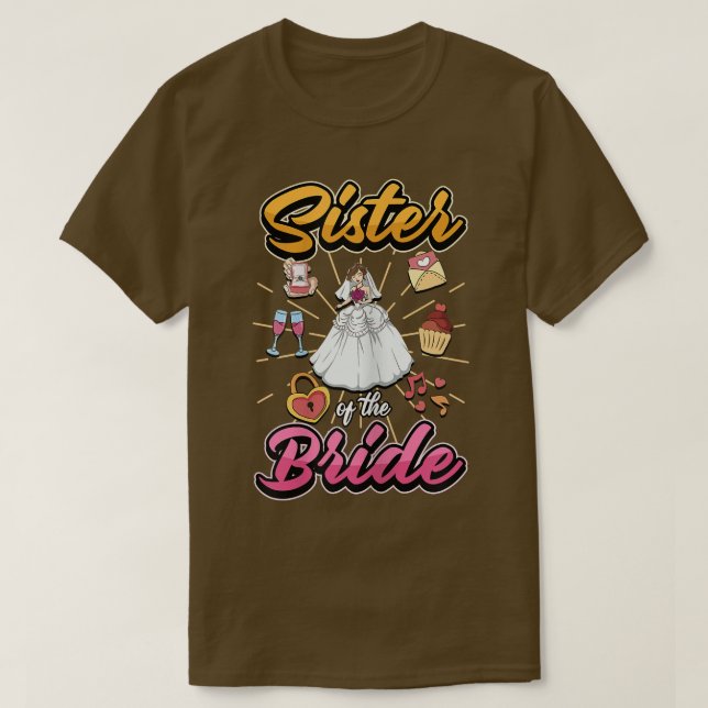 Camiseta Irmã da Noiva Feminina (Frente do Design)