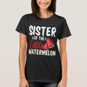 Camiseta Irmã Da Pequena Família De Frutas De Verão De Mela