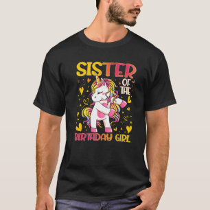 Camiseta Irmã Da Rapariga De Aniversário A Bater Na Irmã
