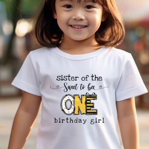 Camiseta Irmã da tão doce para ser uma data de aniversário
