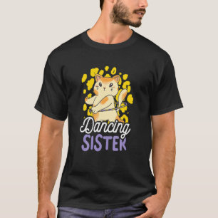 Camiseta Irmã Dançante Com Um Gato Para Irmãos