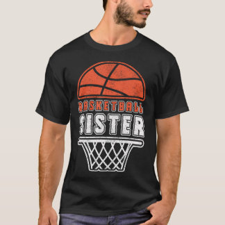 Camiseta Irmã de basquete Fã-adolescente do basquete