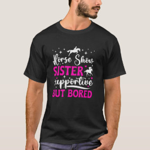 Camiseta Irmã de Cavalgada Suporte Equestre Sis