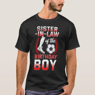 Camiseta Irmã De Direito Do Jogador De Futebol Birthday Bd