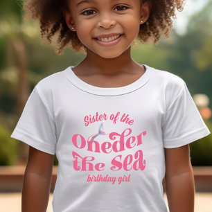 Camiseta Irmã de Oneder A Sereia do mar aniversariante