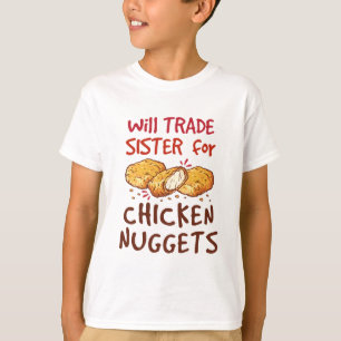 Camiseta Irmã de Trocas de Frango Nugget Lover