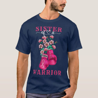 Camiseta Irmã De Um Apoio À Consciência Do Cancer Da Mama D