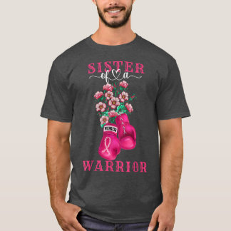 Camiseta Irmã De Um Apoio À Consciência Do Cancer Da Mama D