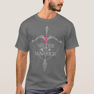 Camiseta Irmã De Um Apoio À Consciência Do Cancer Da Mama D