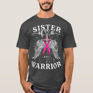 Camiseta Irmã De Um Apoio À Consciência Do Cancer Da Mama D