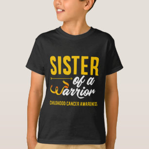 Camiseta Irmã De Um Cancer De Infância Irmão Guerreiro