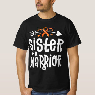 Camiseta Irmã De Um Cancer De Leucemia Da Família Laranja G