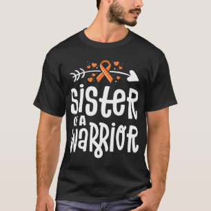 Camiseta Irmã De Um Cancer De Leucemia Da Família Laranja G