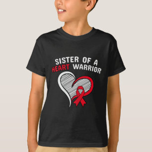 Camiseta Irmã De Um Guerreiro Cardíaco Câncer De Consciênci