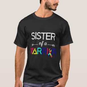 Camiseta Irmã De Uma Consciência Do Autismo Guerreiro