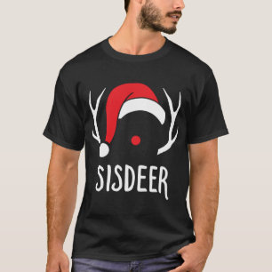Camiseta Irmã Deer Christmas Reindeer Matando Família