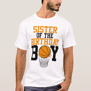 Camiseta Irmã Do Aniversário Da Família Sketll Boy