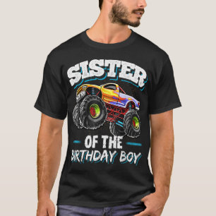 Camiseta Irmã do Aniversário do Monstro do Aniversário