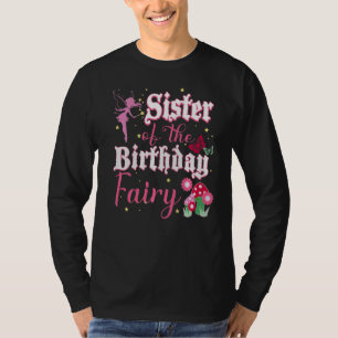 Camiseta Irmã Do Aniversário Fada Princesa Mushroom, Mas