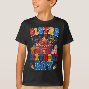 Camiseta Irmã do aniversário para circo de menino carnaval
