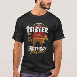 Camiseta Irmã Do Aniversário Pirate Boys Treasure Map Pa