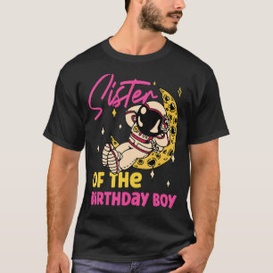 Camiseta Irmã Do Astronauta Do Garoto De Aniversário