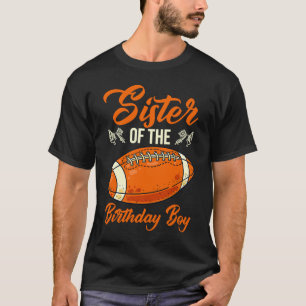 Camiseta Irmã Do Bairthday Boy Tackle Quarter