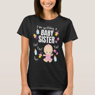 Camiseta Irmã do Bebê revela que estou recebendo uma babá