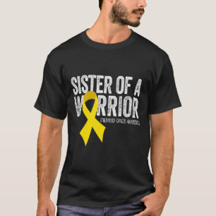 Camiseta Irmã do Cancer de Guerra da Infância Ri