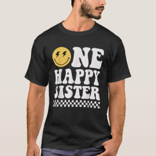 Camiseta Irmã do Cara Feliz no 1º Aniversário Família Combi