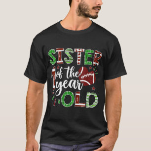 Camiseta Irmã do Futebol de 1 Ano de Idade no Primeiro Aniv