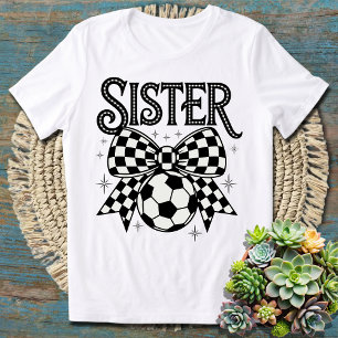 Camiseta Irmã do futebol Irmã do Roupa do Arco Coquette