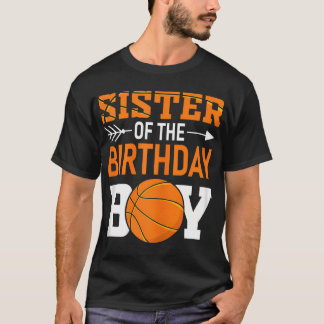 Camiseta Irmã Do Garoto De Aniversário Que Corresponde À Ca