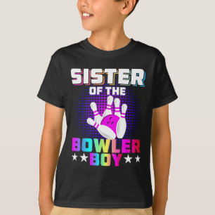 Camiseta Irmã Do Garoto Que Corresponde À Boliche Da Famíli