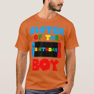 Camiseta Irmã do Jogo de Vídeo de Correspondência do Menino