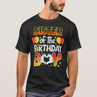Camiseta Irmã Do Menino Do Aniversário Família Combinando
