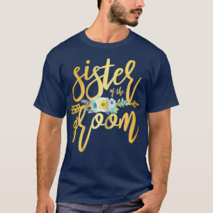 Camiseta Irmã do Noivo Recém-Casada Roupas Casamento