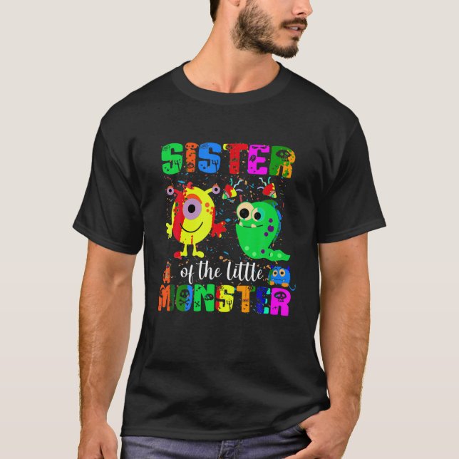 Camiseta Irmã Do Pequeno Monstro Que Era A Família De Anive (Frente)
