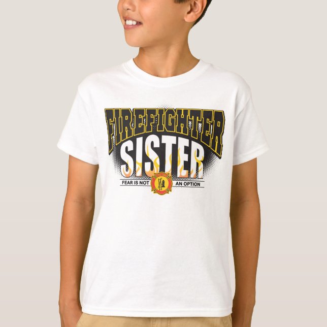 Camiseta Irmã do sapador-bombeiro (Frente)