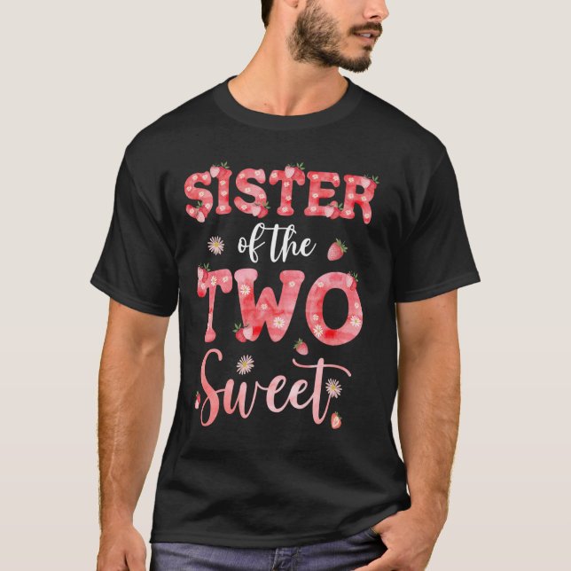 Camiseta Irmã Dos Dois Doces Berry, 2º Aniversário (Frente)