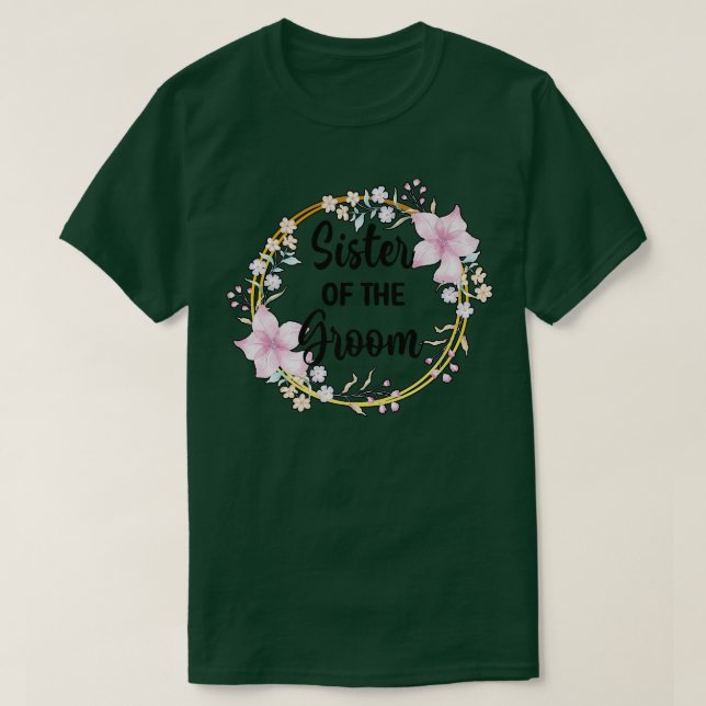 Camiseta Irmã Dos Horários De Casamento Do Chá De Noite Sis (Frente do Design)