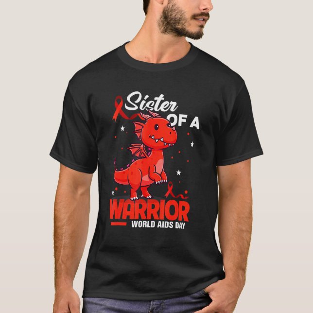 Camiseta Irmã Dragão De Um Guerreiro Apoiador Mundial Da AI (Frente)