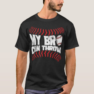 Camiseta Irmã Engraçado Baseball Pitcher