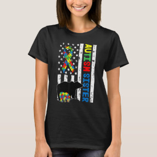 Camiseta Irmã Família Correspondente Conscientização do Aut