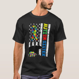 Camiseta Irmã Família Correspondente Conscientização do Aut