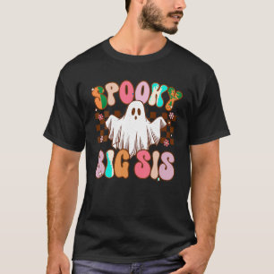 Camiseta Irmã Fantasma Sis Halloween Spooky Retr