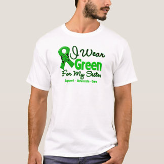 Camiseta Irmã - fita verde da consciência