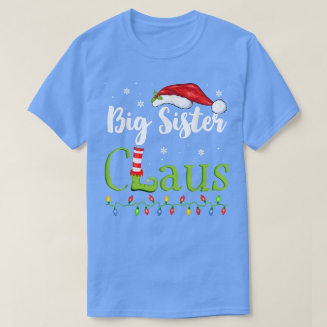 Camiseta Irmã Grande Claus Papais noeis Engraçados Avó Paja (Frente do Design)