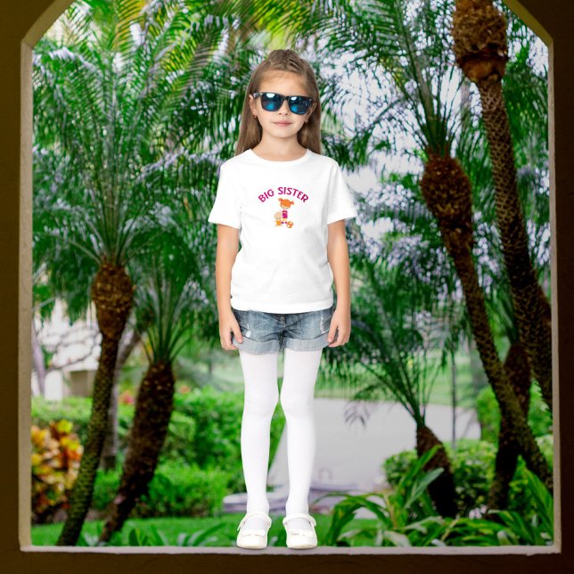 Camiseta Irmã Grande com Irmã Bebê Orgulhosa T-Shirt (Criador carregado)