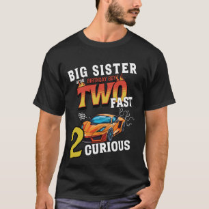 Camiseta Irmã Grande Da Corrida De Menino De Aniversário De